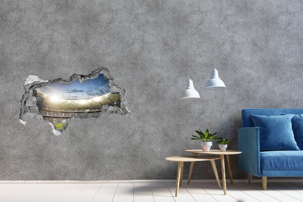 Sticker effetto rottura muro Lo stadio in azione