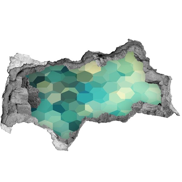 Sticker effetto rottura muro Acque oceaniche sommerse