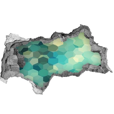 Sticker effetto rottura muro Acque oceaniche sommerse