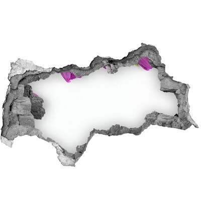 Sticker effetto rottura muro La bottiglia perde attraverso il muro