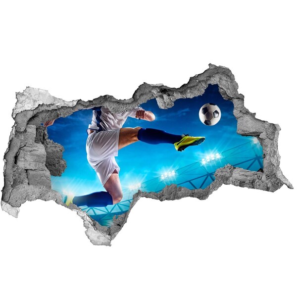 Sticker effetto rottura muro Un tiro magistrale sul campo