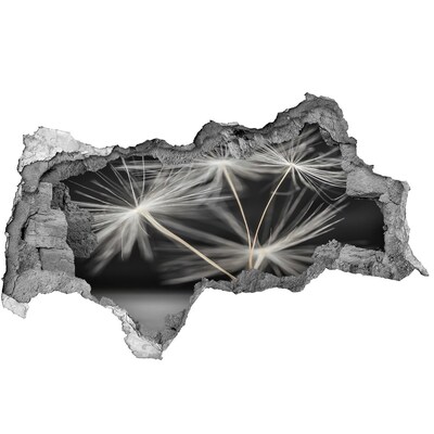 Decorazione da parete buco nel muro Fiori di tarassaco nel cemento