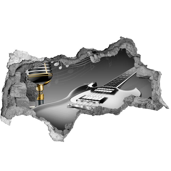 Sticker effetto rottura muro Buco musicale nel muro