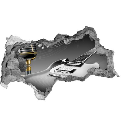 Sticker effetto rottura muro Buco musicale nel muro