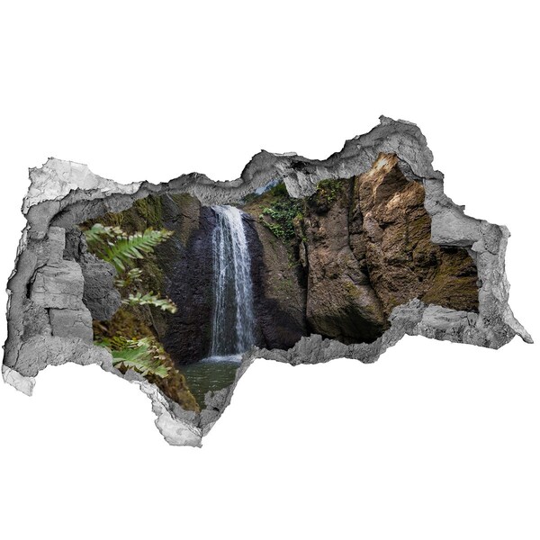 Sticker effetto rottura muro Cascata tra le rocce