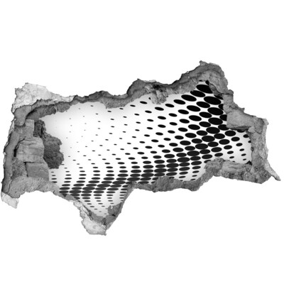 Adesivo con vista dietro il muro Spazio virtuale nel buco