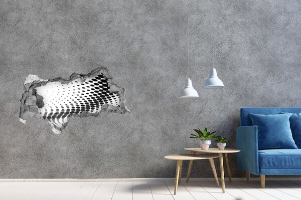 Adesivo con vista dietro il muro Spazio virtuale nel buco