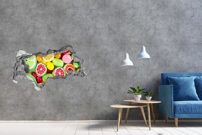 Sticker effetto rottura muro Dolce paradiso di caramelle