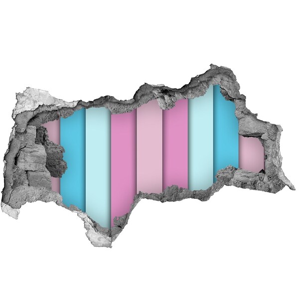 Sticker effetto rottura muro Un muro colorato in rovina