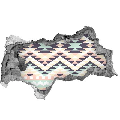 Sticker effetto rottura muro Geometria nel buco