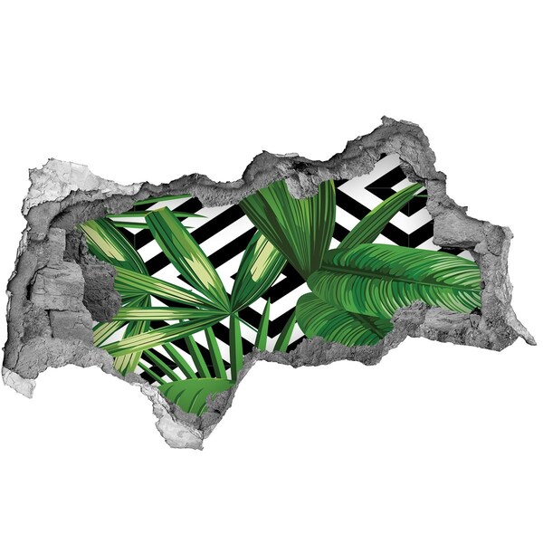 Adesivo con vista dietro il muro Paradiso tropicale dietro le mura