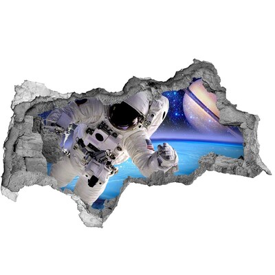 Decorazione da parete buco nel muro Astronauta nello spazio