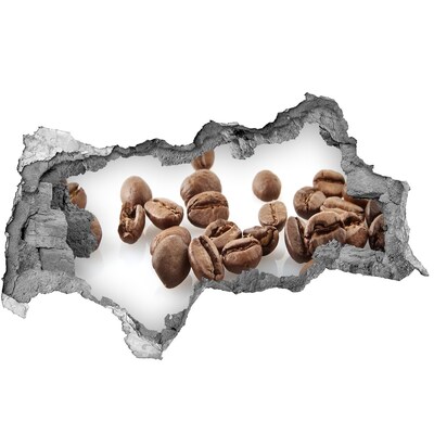 Adesivo con vista dietro il muro Caffè nel cuore del muro