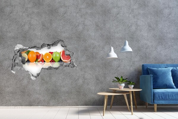 Decorazione da parete buco nel muro Un paradiso di frutta dietro le mura