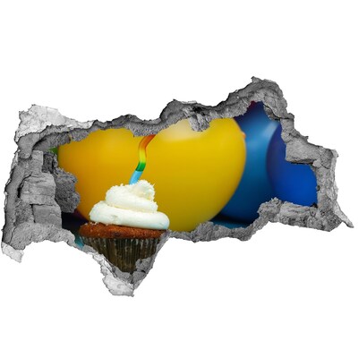 Sticker effetto rottura muro Sorpresa di compleanno