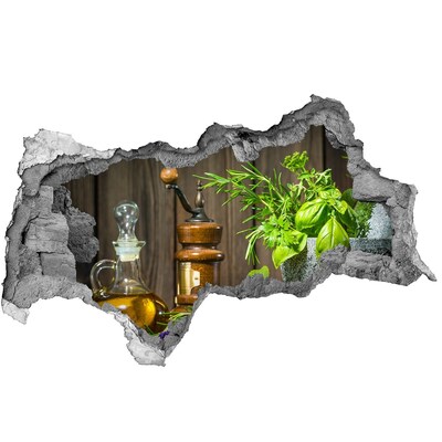 Decorazione da parete buco nel muro Angolo delle erbe aromatiche in cucina