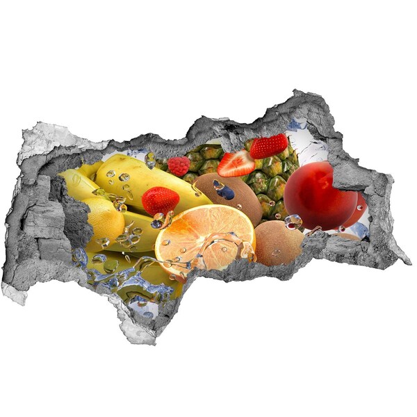 Decorazione da parete buco nel muro Un paradiso di frutta dietro le mura