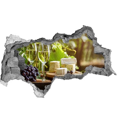 Decorazione da parete buco nel muro Piaceri del formaggio al sole