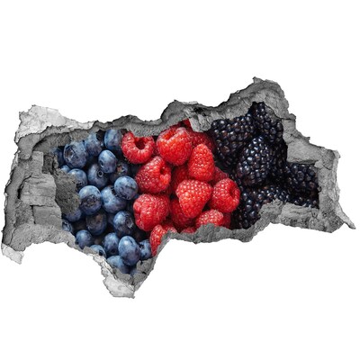 Sticker effetto rottura muro Paradiso della frutta nel muro