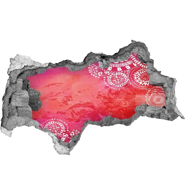 Decorazione da parete buco nel muro Un buco colorato nel muro