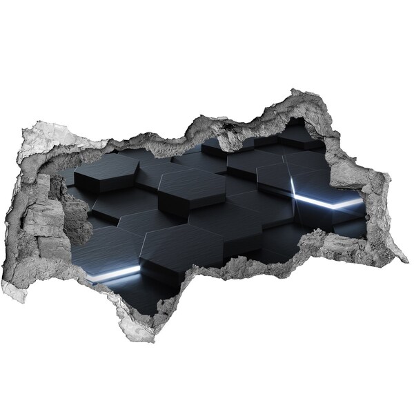 Adesivo con vista dietro il muro Spazio moderno dietro le pareti