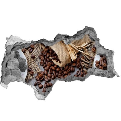 Sticker effetto rottura muro Caffè in un muro in rovina