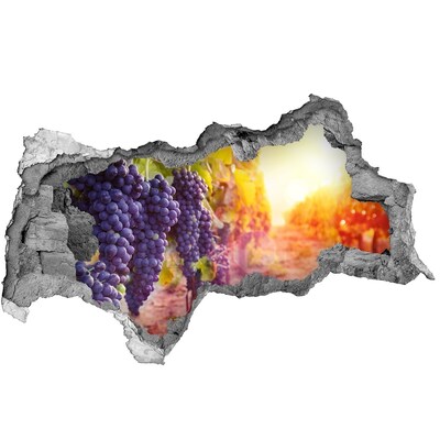 Sticker effetto rottura muro Paradiso dell'uva al mattino