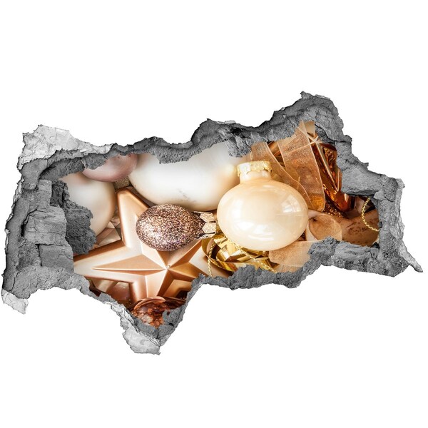 Adesivo con vista dietro il muro Decorazioni natalizie Hole in the Wall