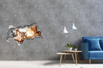 Adesivo con vista dietro il muro Decorazioni natalizie Hole in the Wall