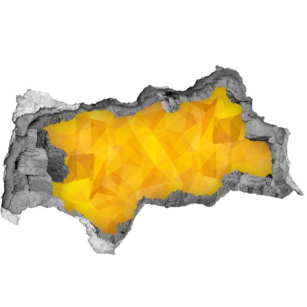 Sticker effetto rottura muro La crepa dorata nel muro