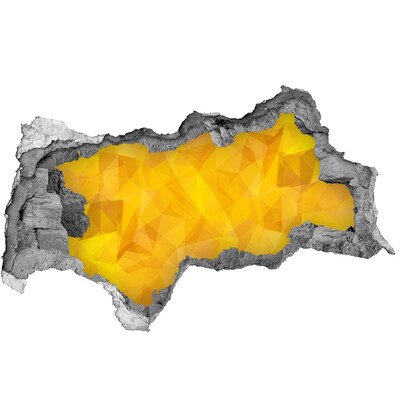 Sticker effetto rottura muro La crepa dorata nel muro