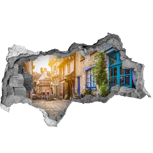 Sticker effetto rottura muro Una strada affascinante in città