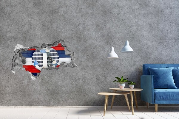 Sticker effetto rottura muro Avventura marina tra le conchiglie