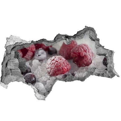 Adesivo con vista dietro il muro Un paradiso fruttato e nascosto