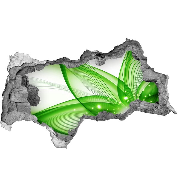 Decorazione da parete buco nel muro Onda di luce verde