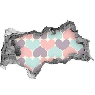 Decorazione da parete buco nel muro Cuore di cemento