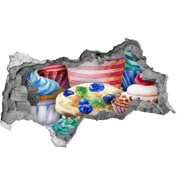 Decorazione da parete buco nel muro Dolciumi Hole in the Wall