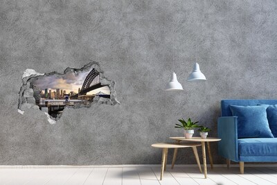 Adesivo con vista dietro il muro Vista di Sydney