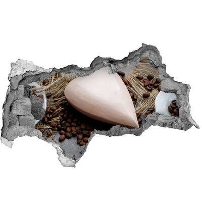 Decorazione da parete buco nel muro Un'oasi di caffè tra le rovine