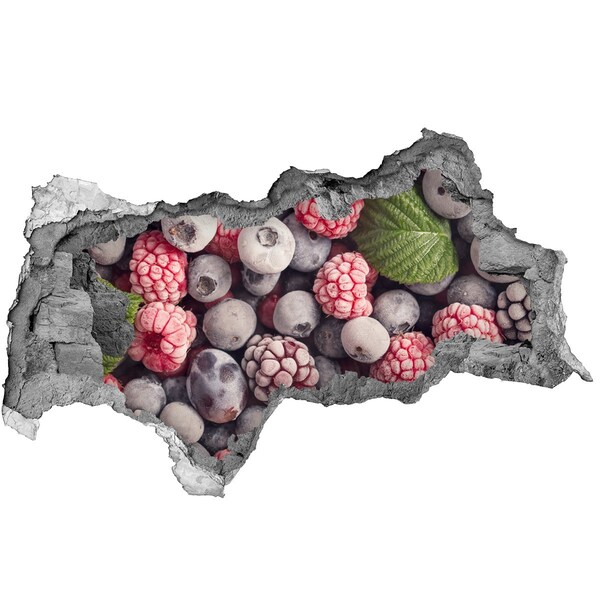 Adesivo con vista dietro il muro Un paradiso fruttato e nascosto