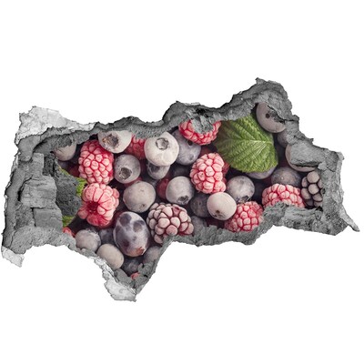 Adesivo con vista dietro il muro Un paradiso fruttato e nascosto