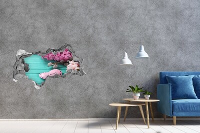 Sticker effetto rottura muro Un cuore pieno d'amore