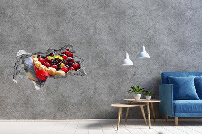 Decorazione da parete buco nel muro Torta di frutta con buco nel muro