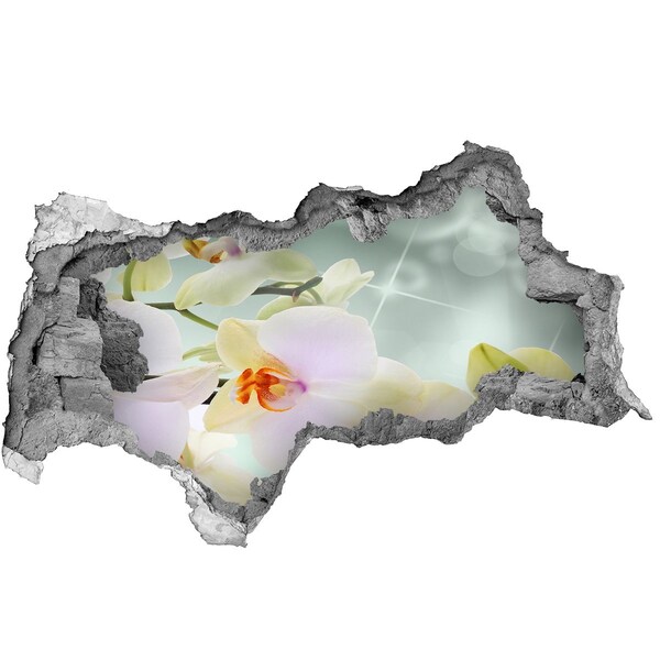 Sticker effetto rottura muro Fiori in cemento