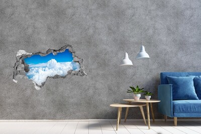 Decorazione da parete buco nel muro Il cielo è pieno di nuvole