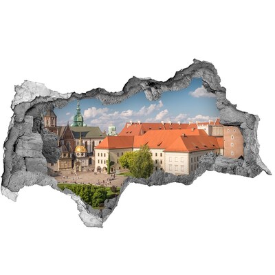 Decorazione da parete buco nel muro Città vecchia di Cracovia