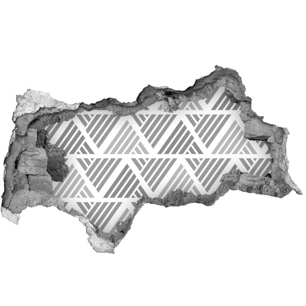 Decorazione da parete buco nel muro Geometria in concreto