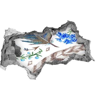 Decorazione da parete buco nel muro Un'oasi misteriosa nella giungla