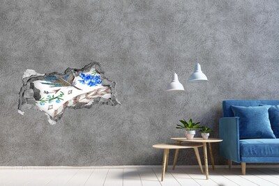 Decorazione da parete buco nel muro Un'oasi misteriosa nella giungla