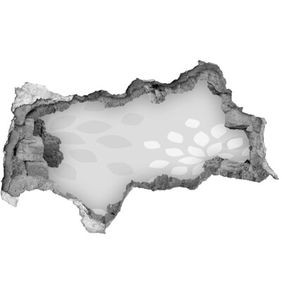 Decorazione da parete buco nel muro Un muro in rovina affacciato sull'acqua